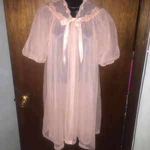 Laros vintage 1960s sheer lingerie robe